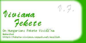 viviana fekete business card